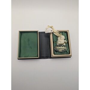 Vtg Snowbabies‎ "Give Someone A Hug" Ornament Department 56 Porcelain Angel 90s